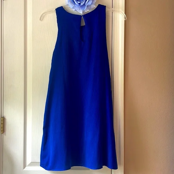 Royal Blue A line Dress - Picture 3 of 7